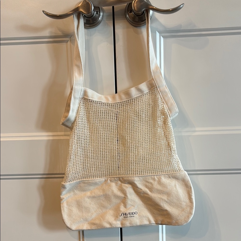 Shiseido Cream Mesh Tote